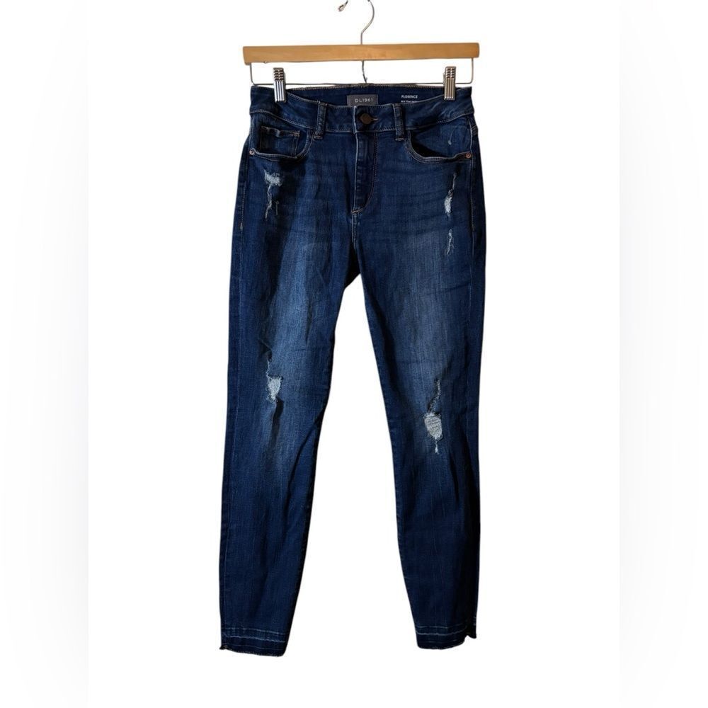 DL1961 denim blue jeans 27 Florence mid rise instasculpt skinny